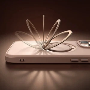 Mcdodo PC-4934 iPhone 16 Pro Halka Standlı Magsafe Titanyum Kapak - Görsel 4