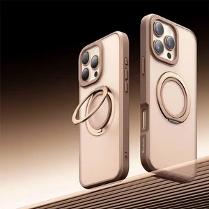 Mcdodo PC-4935 iPhone 16 Pro Max Halka Standlı Magsafe Titanyum Kapak - Görsel 1