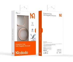 Mcdodo PC-4935 iPhone 16 Pro Max Halka Standlı Magsafe Titanyum Kapak - Görsel 5