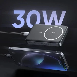 Mcdodo MC-7811 10000mAh 30w qİ2 Manyetik Stantlı Powerbank Siyah - Görsel 4