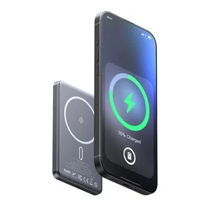 Mcdodo MC-4641 20W 5000mAh Metal Ultra İnce Manyetik Kablosuz Powerbank Siyah - Görsel 5