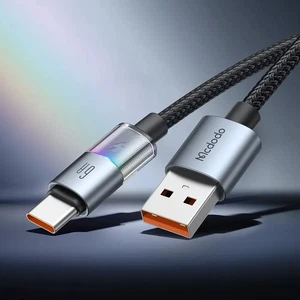 Mcdodo CA-8180 100W 6A Usb-A to Type-c 7 Renkli Işıklı 1.2m Kablo - Görsel 2