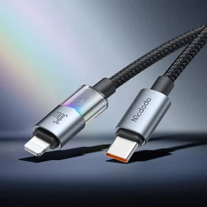 Mcdodo CA-8190 Type-c To Lightning 7 Renkli Led Işıklı 36w Kablo 1.2m - Görsel 2
