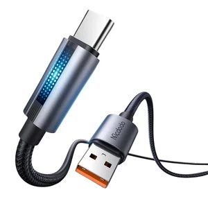 Mcdodo CA-5180 100w Usb-A to Type-c Led Işıklı 1.2m Kablo - Görsel 1
