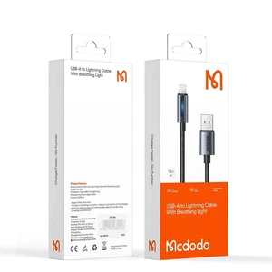Mcdodo CA-5660 USB-A to Lightning LED Işıklı Şarj Kablosu 1.2M - Görsel 4