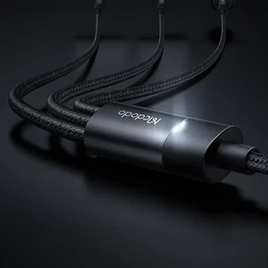 Mcdodo CA-5790 3in1 USB-A- Type-c + Lightning + Mikro USB Şarj Ve Veri Aktarım Kablosu 1,2 M - Görsel 2