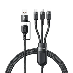 Mcdodo CA-8800 2 In 3 100w USB-A/C - Lightning+micro+type-c Süper Hızlı Şarj Ve Veri Kablosu 1.2m - Görsel 1