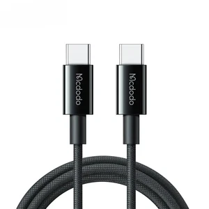 Mcdodo CA-2771 60W TYPE-C TO TYPE-C ŞARJ KABLOSU 1.2M SİYAH - Görsel 1