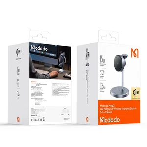 Mcdodo CH-2462 15W MagQ Qi2 3in1 Kablosuz Şarj Standı Siyah - Görsel 6