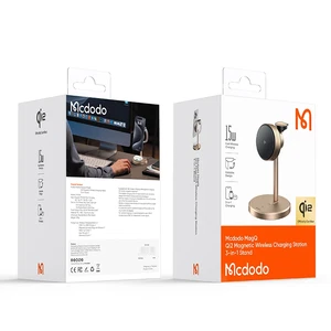 Mcdodo CH-2463 15w Magq qİ2 3in1Arada Kablosuz Şarj Standı - Çöl Titanyum - Görsel 8