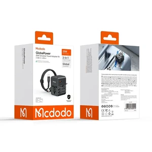 Mcdodo CP-3260 25W Evrensel Seyahat Adaptör Type-C To Type-C Dahili Kablo - Görsel 4