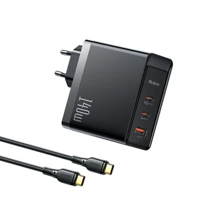 Mcdodo CH-2913 140w GaN 5 Pro Şarj Adaptörü + Type-c to Type-c Şarj Kablosu - Görsel 1