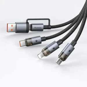 Mcdodo CA-7260 6in1 100w Şeffaf Çoklu Kablo 1.2m - Görsel 1