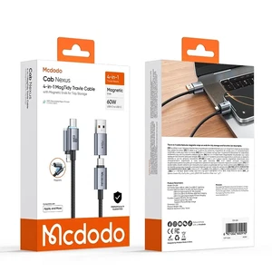 Mcdodo CA-6560 4in1 USB-A / Type-C - Type-C / Lightning Işıklı Kablo 1.2m - Görsel 5