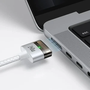 Mcdodo CA-2071 140W Type-C To MagSafe 3 Manyetik Bağlantı Kablosu 2m Beyaz - Görsel 4