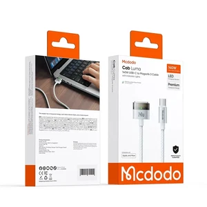 Mcdodo CA-2071 140W Type-C To MagSafe 3 Manyetik Bağlantı Kablosu 2m Beyaz - Görsel 5