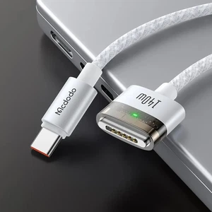 Mcdodo CA-2071 140W Type-C To MagSafe 3 Manyetik Bağlantı Kablosu 2m Beyaz - Görsel 3