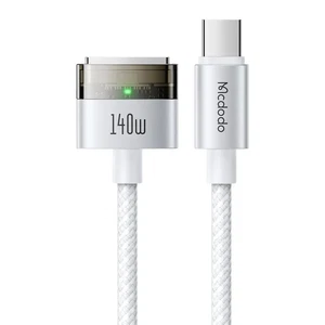Mcdodo CA-2071 140W Type-C To MagSafe 3 Manyetik Bağlantı Kablosu 2m Beyaz - Görsel 1