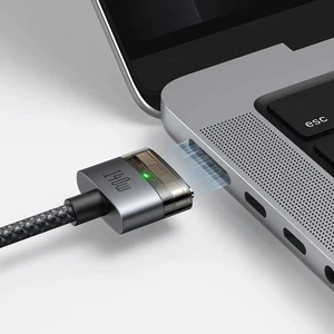 Mcdodo CA-2070 140W Type-C To MagSafe 3 Manyetik Bağlantı Kablosu 2m Siyah - Görsel 3