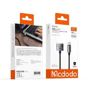 Mcdodo CA-2070 140W Type-C To MagSafe 3 Manyetik Bağlantı Kablosu 2m Siyah - Görsel 6