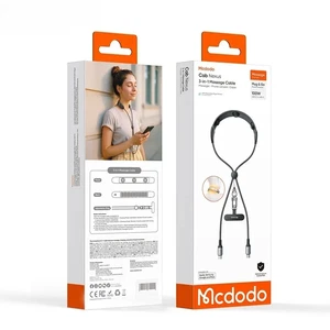 Mcdodo CA-6580 100w Type-c to Type-c 3in1Arada Masaj Kablosu - Görsel 4