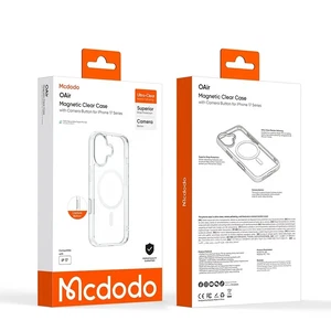 Mcdodo PC-1824 iPhone 17 Kamera Düğmeli Manyetik Şeffaf Kapak - Görsel 2