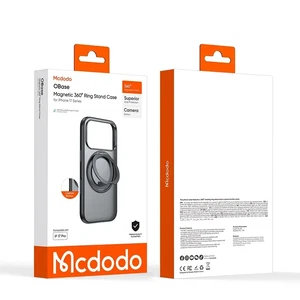 Mcdodo PC-1871 iPhone 17 Pro Yakalama Düğmeli Manyetik 360° Halka Standlı Kapak - Görsel 2