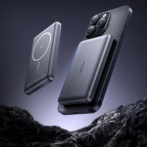 Mcdodo MC-4651 10000mAh 20w Metal Ultra İnce 16mm Manyetik Kablosuz Powerbank - Siyah - Görsel 3
