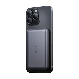 Mcdodo MC-4651 10000mAh 20w Metal Ultra İnce 16mm Manyetik Kablosuz Powerbank - Siyah - Görsel 2