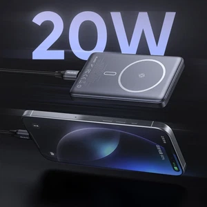 Mcdodo MC-4651 10000mAh 20w Metal Ultra İnce 16mm Manyetik Kablosuz Powerbank - Siyah - Görsel 6