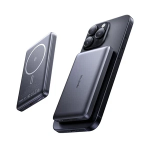Mcdodo MC-4651 10000mAh 20w Metal Ultra İnce 16mm Manyetik Kablosuz Powerbank - Siyah - Görsel 1