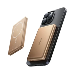 Mcdodo MC-4642 5000mAh 20w Metal Ultra İnce Manyetik Kablosuz Powerbank-Titanyum - Görsel 1