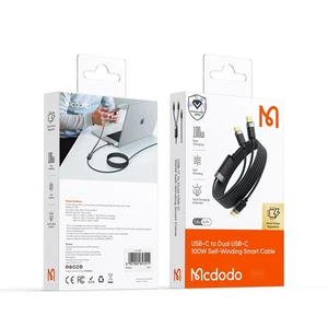 Mcdodo CA-7380 Type-c Type-c 100w Manyetik Sarılabilir Şarj Kablosu - Görsel 5