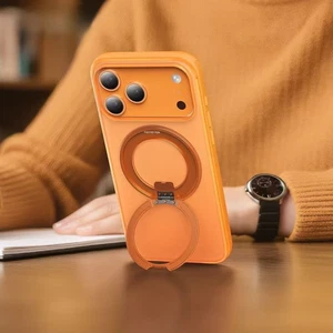 Mcdodo PC-1875 iPhone 17 Pro Max Kamera Düğmeli Obase Manyetik 360° Halka Standlı Kapak - Görsel 2