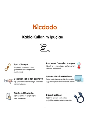 Mcdodo CA-8750 240W TFT Ekranlı Type-C To Type-C  Şarj Kablosu 1.2m Siyah - Görsel 7
