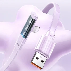 Mcdodo CA-3411 Usb-A To Lightning 20W L Tip Şarj Kablosu 1.2m Mor - Görsel 1