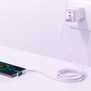Mcdodo CA-3424 Usb-A to Type-c 100w Süper Şarj L Kablo 1.8 M – Mor - Görsel 6