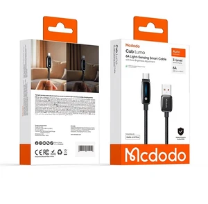 Mcdodo CA-0020 Usb-ATo Type-c 6a Akıllı Şarj Kablosu 1.2m - Görsel 6