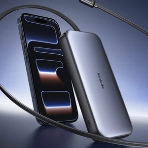 Mcdodo MC-5920 10000mAh 45W LED Ekranlı Dahili Geri Çekilebilir Kablolu Powerbank - Görsel 10