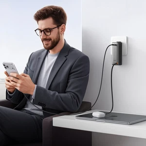 Mcdodo MC-3181 10000mAh 30W 3'ü 1 Arada LED Ekranlı Powerbank Siyah - Görsel 2
