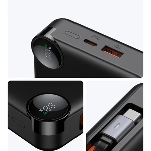 Mcdodo MC-3870 10000mAh 30w A+c Dijital Göstergeli Powerbank (Dahili Type-c Geri Çekilebilir Kablo) - Görsel 4