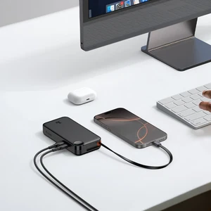 Mcdodo MC-3870 10000mAh 30w A+c Dijital Göstergeli Powerbank (Dahili Type-c Geri Çekilebilir Kablo) - Görsel 2