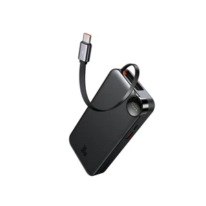 Mcdodo MC-3870 10000mAh 30w A+c Dijital Göstergeli Powerbank (Dahili Type-c Geri Çekilebilir Kablo) - Görsel 1