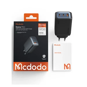 Mcdodo CH-0121 GaN Seri 100w 2c1a Mini GaN Şarj Cihazı  Siyah - Görsel 9