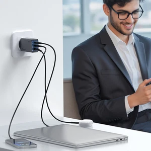 Mcdodo CH-0121 GaN Seri 100w 2c1a Mini GaN Şarj Cihazı  Siyah - Görsel 7