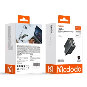 Mcdodo CH-1280 Freego Serisi 35w GaN Dahili Geri Sarılabilir Type-c Kablolu Şarj Cihazı - Görsel 9