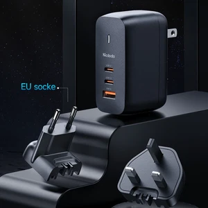 Mcdodo CH-8442 70w GaN 3.0 Dual Type-c + USB Universal Seyahat Şarj Seti - Görsel 4