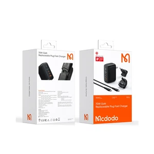 Mcdodo CH-8442 70w GaN 3.0 Dual Type-c + USB Universal Seyahat Şarj Seti - Görsel 15
