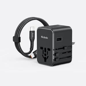 Mcdodo CP-6140 100w 3c1a Universal Seyahat Adaptörü Type-c To Type-c Kablolu - Görsel 1