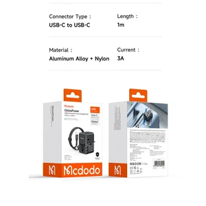 Mcdodo CP-3270 Globepower 45w 3c2a Universal Seyahat Adaptörü (Type-c To Type-C Kablolu) - Görsel 9